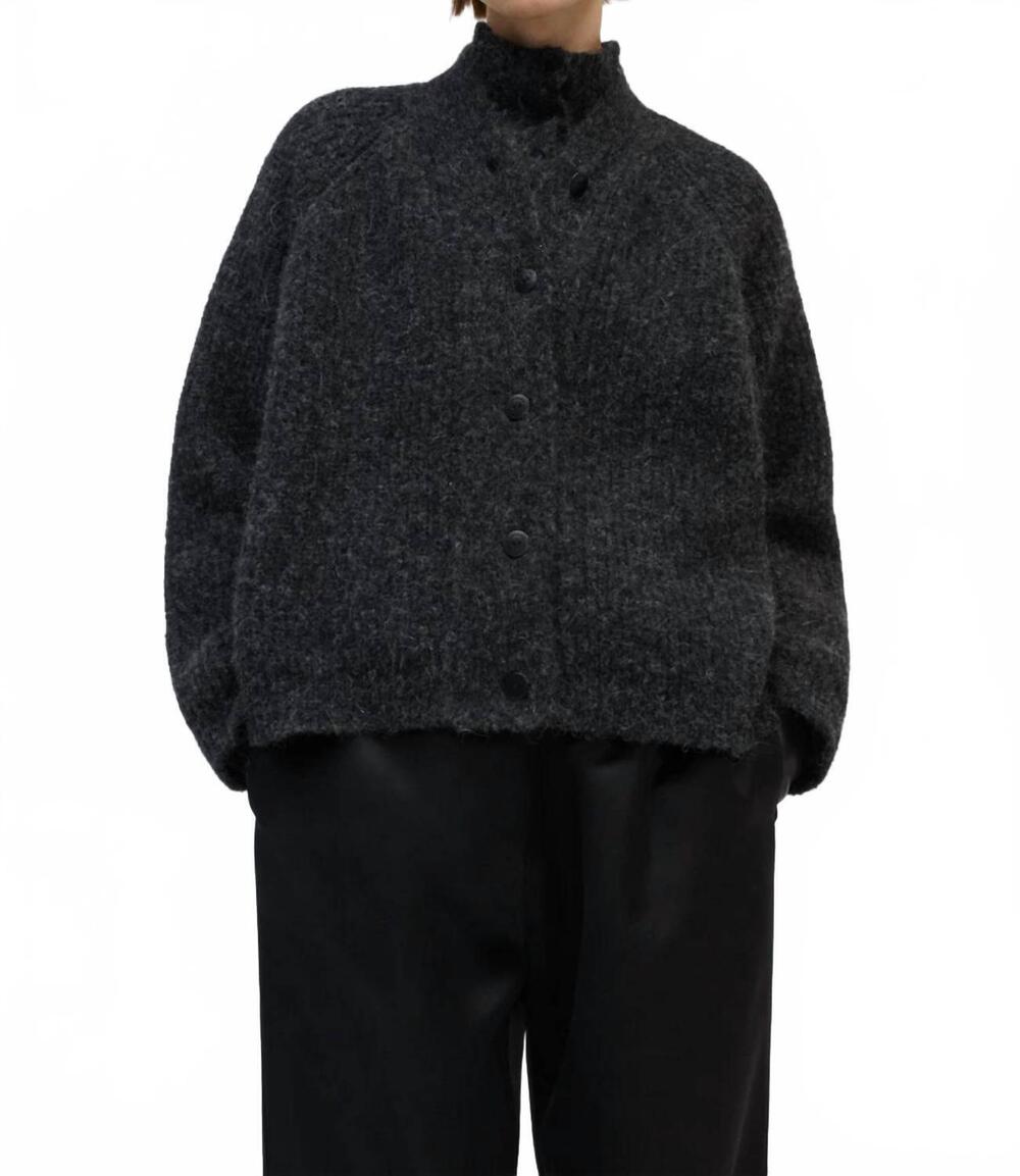 NEW CORDERA baby alpaca cardigan in anthracite